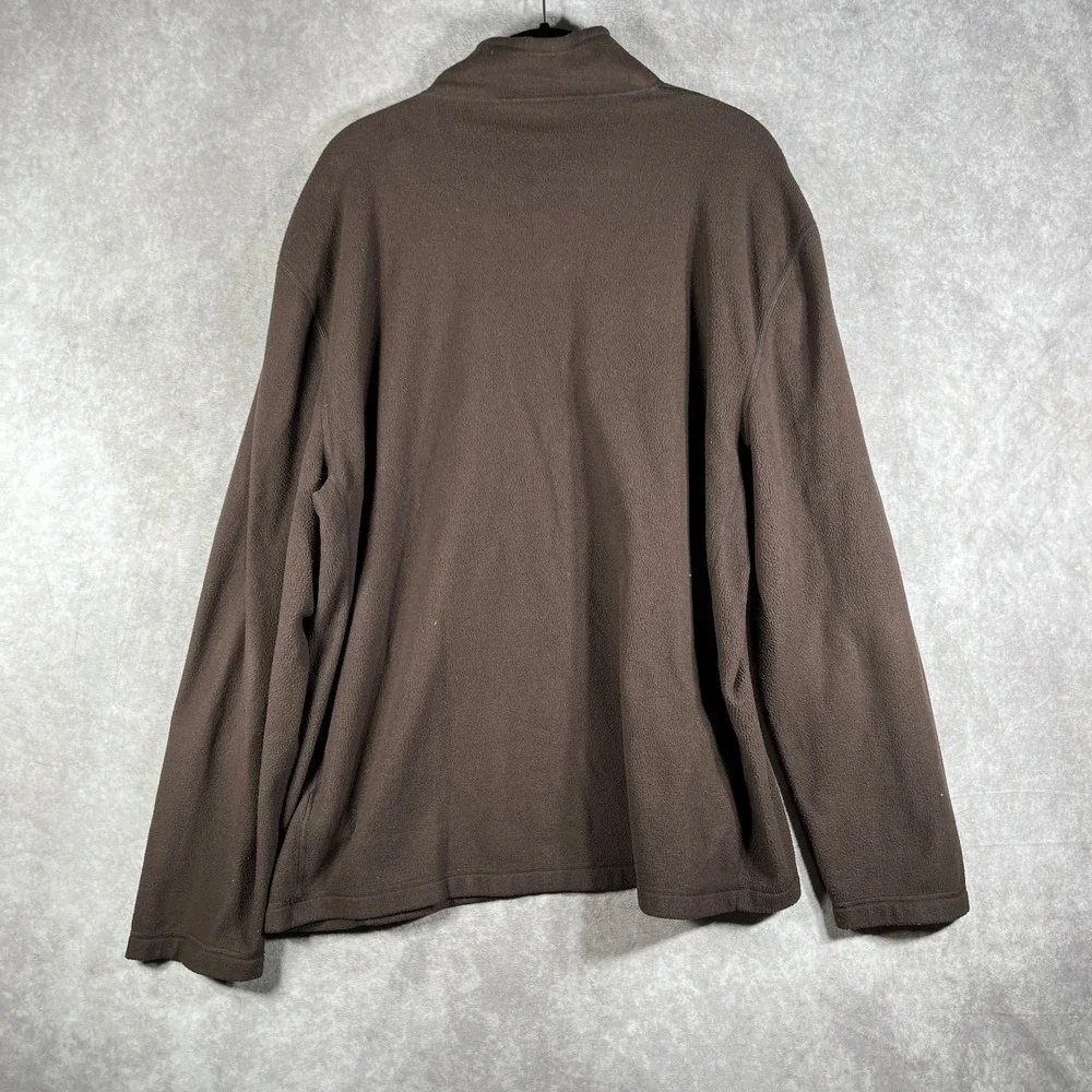 The North Face Pullover‎ Mens Size XL Brown Fleece Quarter Zip Preppy Gorpcore